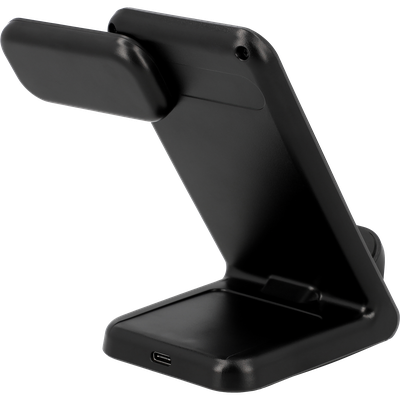 3 in 1 - Wireless Charger Stand 15W - Black