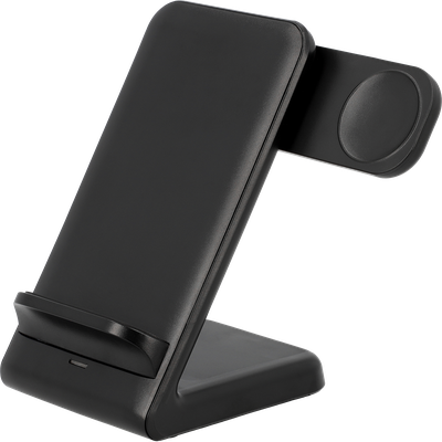 3 in 1 - Wireless Charger Stand 15W - Black