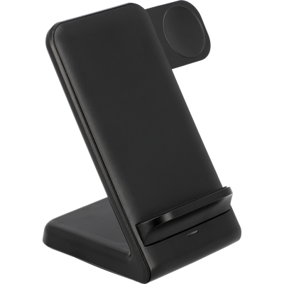 3 in 1 - Wireless Charger Stand 15W - Black