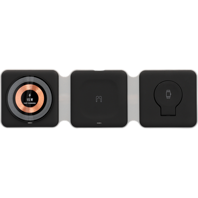 3 in 1 - Wireless Charger Foldable 15W - Black