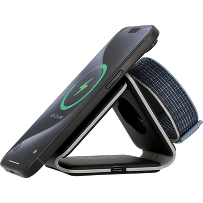 3 in 1 - Wireless Charger Foldable 15W - Black