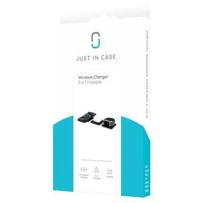 3 in 1 - Wireless Charger Foldable 15W - Black