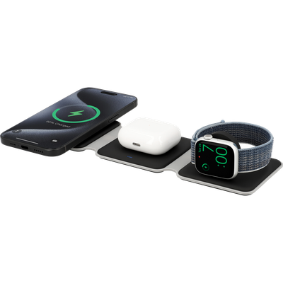 3 in 1 - Wireless Charger Foldable 15W - Black