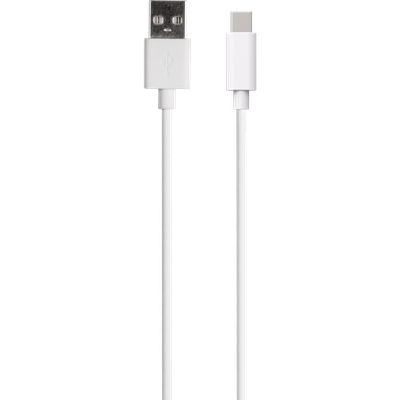 USB-A to USB-C PD Cable - 20cm - White