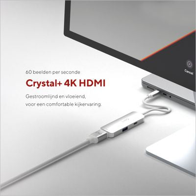 4K HDMI Adapter with PD and USB-A