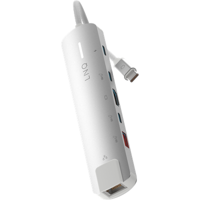 6in1 Pro USB-C 10Gbps Multiport Hub met 4K HDMI en Ethernet