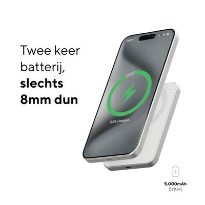 Magnetic Wireless Powerbank 5.000 mAh