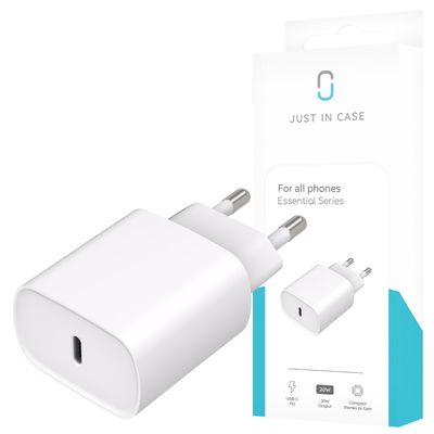 Essential 20W USB-C PD Adapter - White