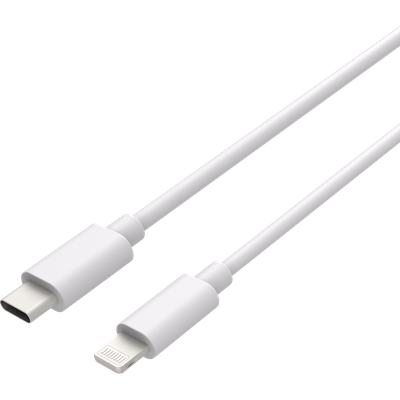 Essential 20W USB-C PD Adapter + USB-C to Lightning Cable - 150cm - White