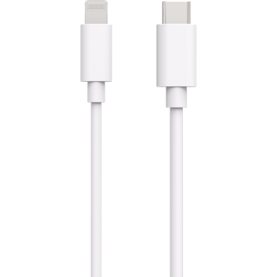 Essential 20W USB-C PD Adapter + USB-C to Lightning Cable - 150cm - White