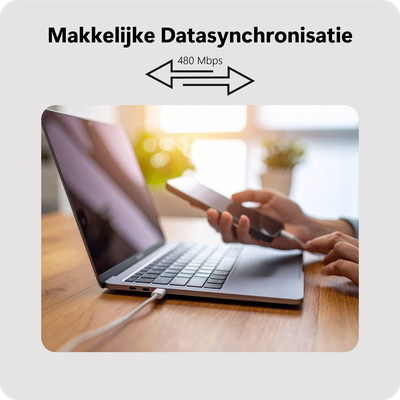 USB-C to Lightning Cable - 20cm - White