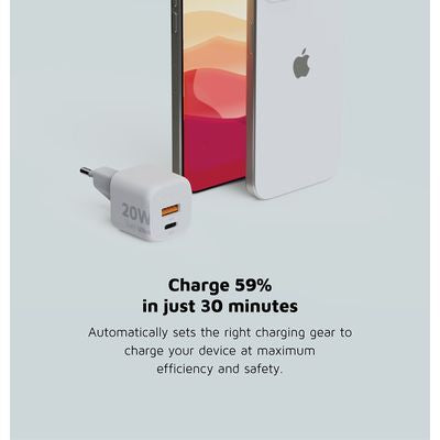 Muuroplader 20W GaN2 Ultra - White - XEC020