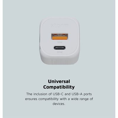 Muuroplader 20W GaN2 Ultra - White - XEC020