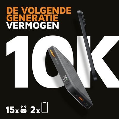 Powerbank 10.000 mAh - 20W Fuel Series - Midnight Black